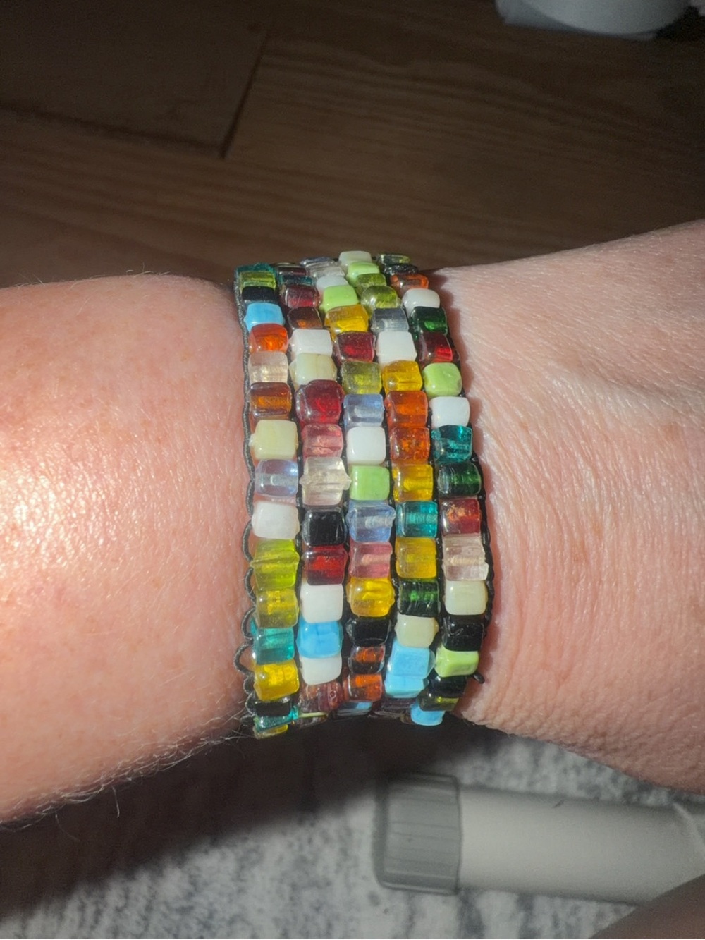 Multicolor Seed Bead Stretch Bracelet - Women Jewelry